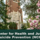 A photo of Beaumont Tower at Michigan State University with flowers and trees surrounding it